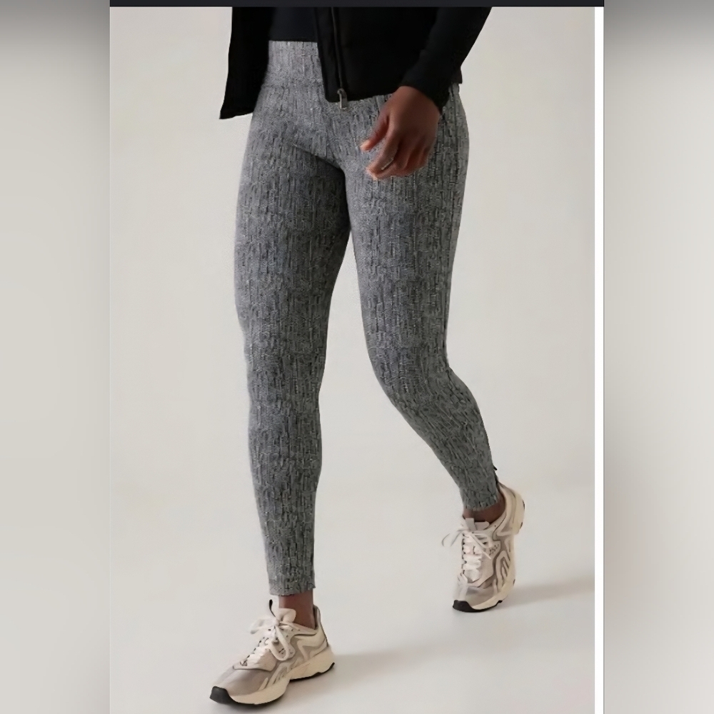 Athleta Delancey Skyline Size Large Herringbone  Pull On Casual Office Travel